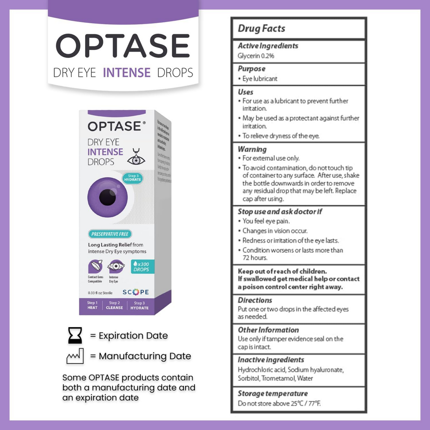 Optase Dry Eye Intense Drops